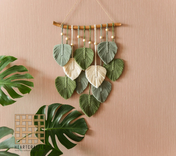 Macrame leaf wall hanging discount