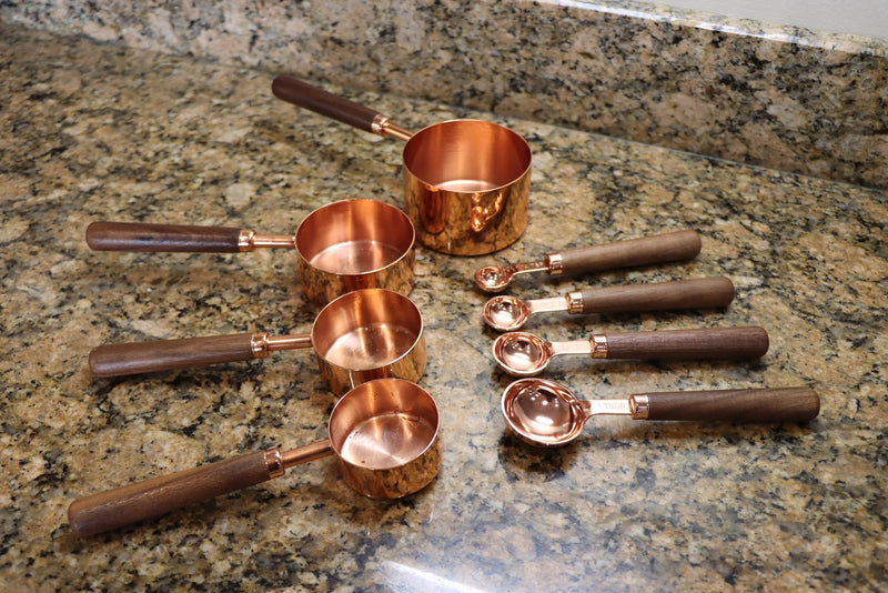 Copper Measuring Cups/Scoops/Spoons